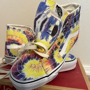 Vans SK8 tapered tie dye shoes